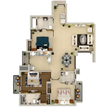Ready to Move 3 BHK Flats in Zirakpur