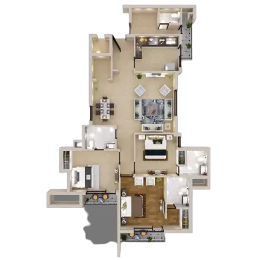 4 BHK Ready to Move Apartments in Zirakpur