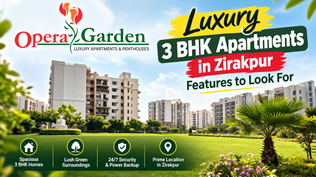 3 BHK Apartments in Zirakpur