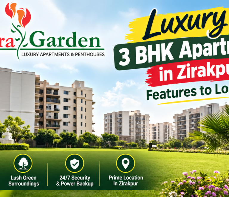 Luxury 3 BHK Apartments in Zirakpur: Features to Look For